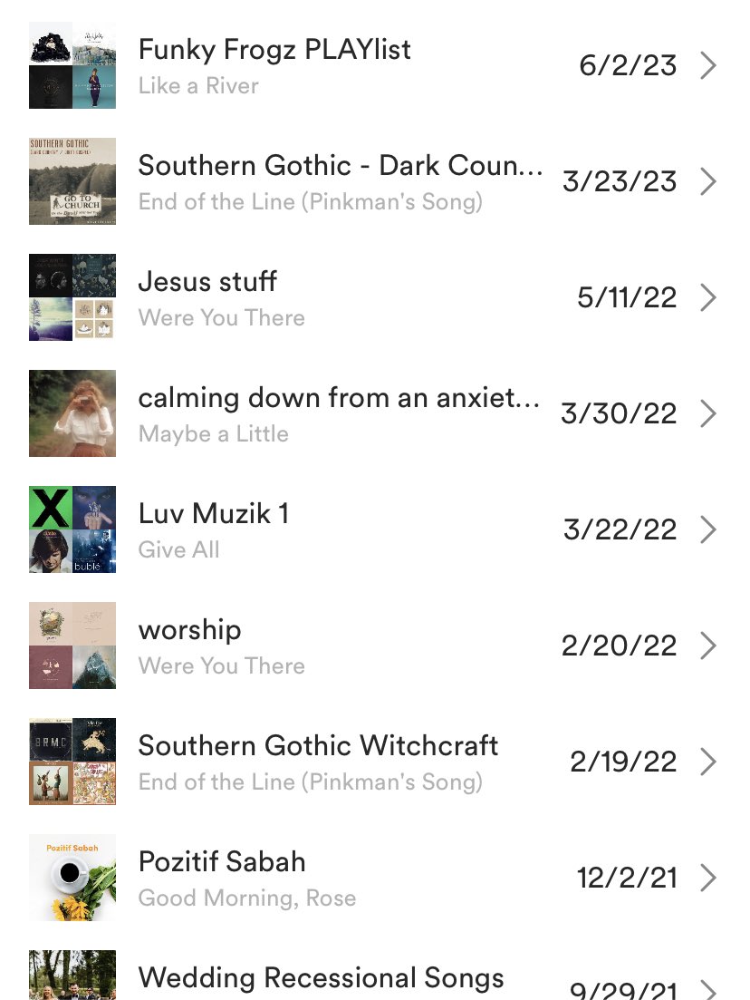 Quite pleased with the wide variety of playlist types that my tunes end up on.