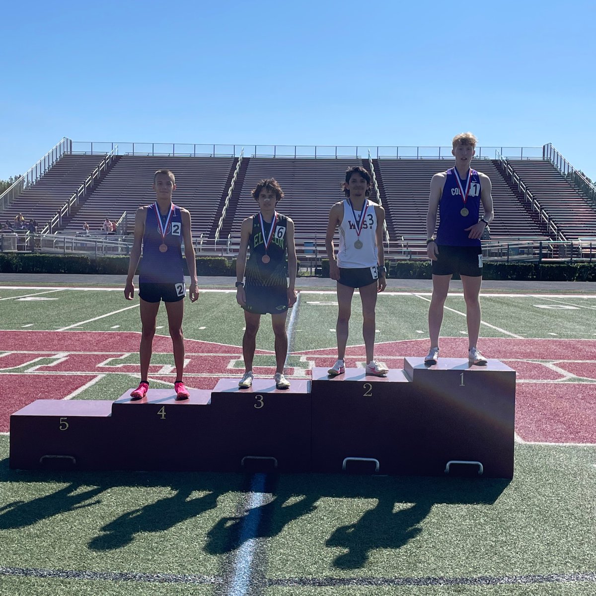 Great start to the Area Meet!! Brandon Lopez finished 🥈 in the 3200!! He ran a 9:38 and advanced to the Regional meet next week!