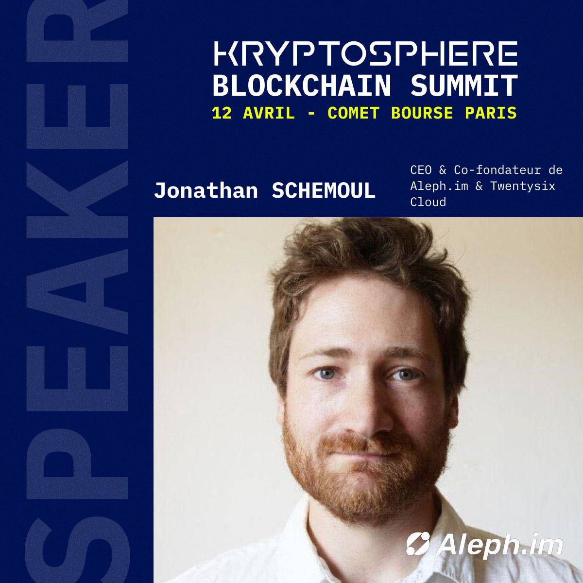 Hello Paris 🇫🇷 Retrouvez @MosheMalawach demain, pour un workshop dédié à l’IA lors du Kryptosphere Blockchain Summit. ➡️ kryptosphere-blockchain-summit.com