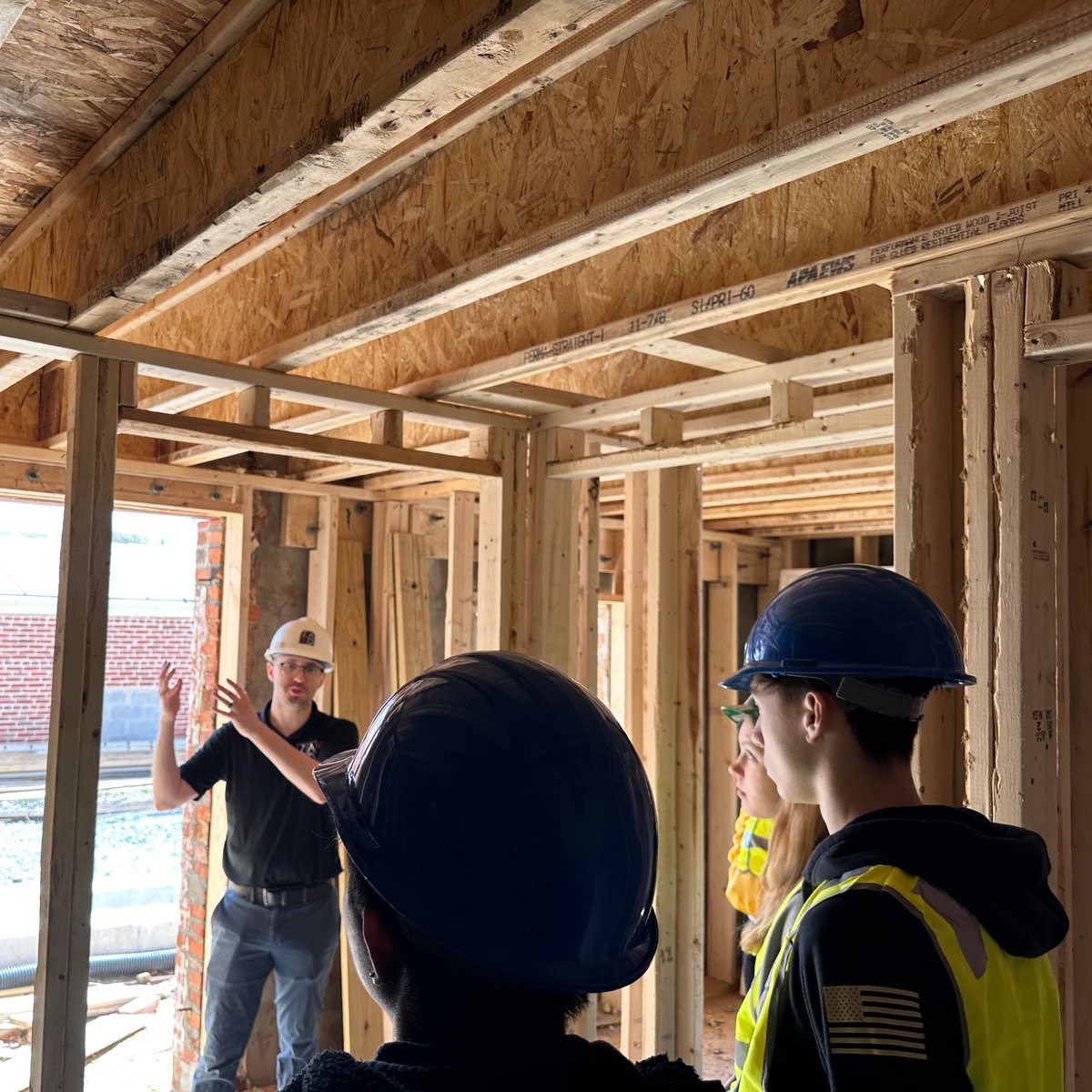 LYNX scholars learned how architecture, engineering, and construction, “collaborate on a project to make everything work together” when they visited an in-progress build in downtown Frederick! @FCPSMaryland