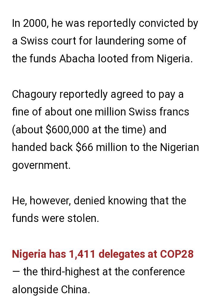 The company who was awarded the contract without room of involvement is Hitech Construction Company, and it is headed by a Tinubu confidante Gilbert Chagoury, a Lebanese-Nigerian businessman
