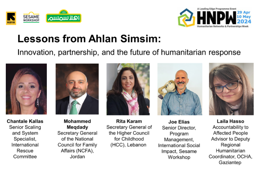 MovingMindsECD's tweet photo. 📢Join @RESCUEorg and @SesameWorkshop to discuss what we can learn from #AhlanSimsim about Innovation, Partnership, and the Future of Humanitarian Response at #HNPW.
🗓️30 April
⏱️8-9am ET
Register to attend in person/online: https://t.co/bPSupGQWrl https://t.co/DBIcSgFwWw