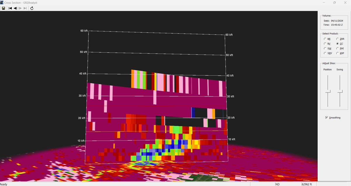 Debris lofted more than 10k feet west of Saint Augustine, Florida with a likely strong #tornado. This twister was also confirmed by law enforcement. #FLwx