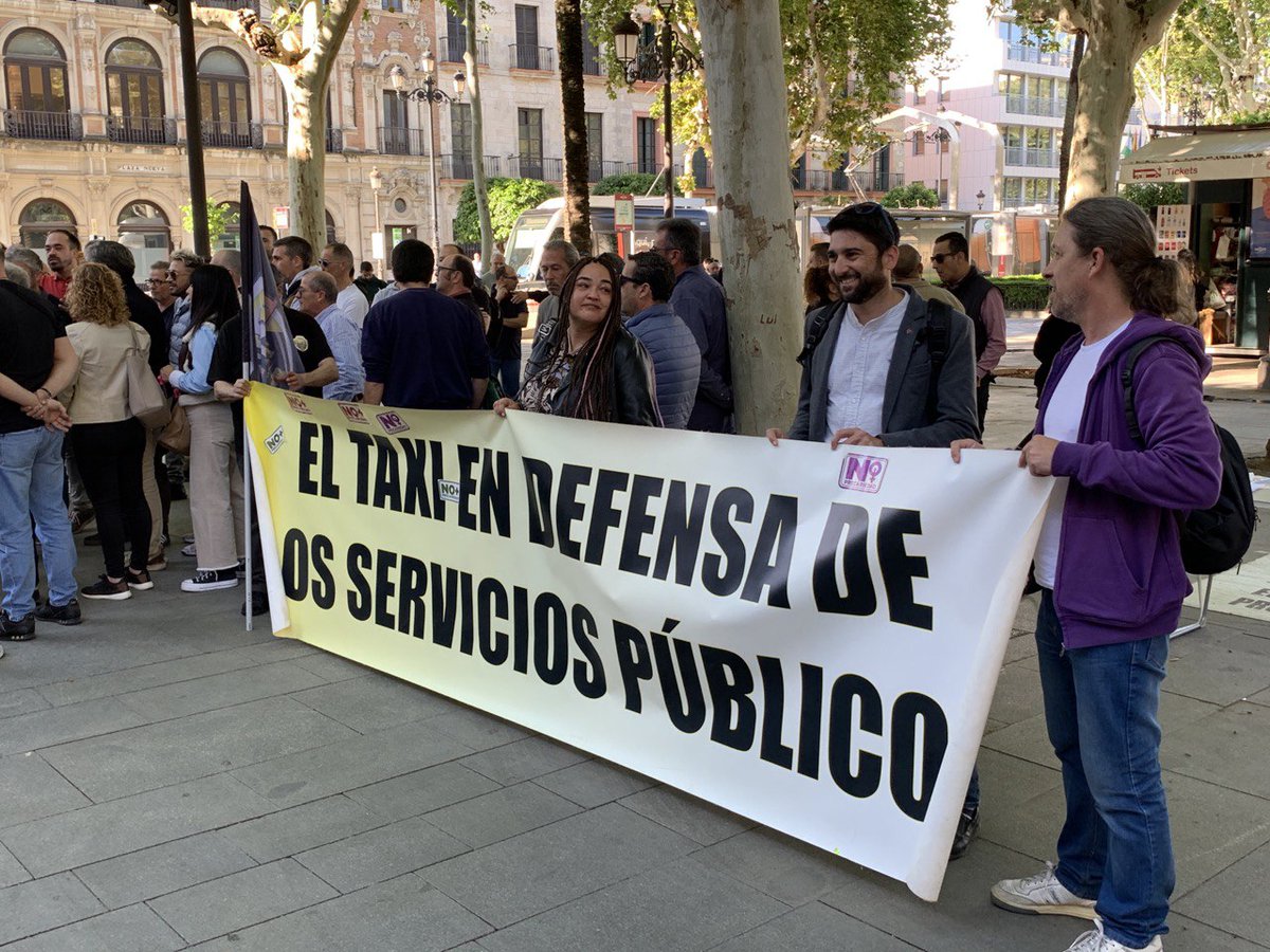 🚕Apoyando en #SevillaHoy a @EliteTaxiSevil1 🗣'El caos en la movilidad en la Copa del Rey no puede repetirse en la Feria. Las VTC no pueden campar a sus anchas. El Ayuntamiento tiene que apostar por el servicio público'