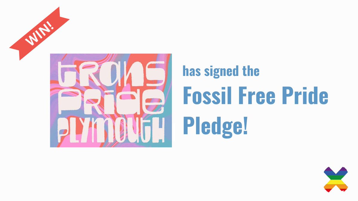 🥳 VICTORY! 🥳

Trans Pride Plymouth is the latest of 26 signatories to become a Fossil Free Pride!

Big love to them for putting queer solidarity first &amp; saying no to pinkwashing climate-wreckers causing our LGBTQIA+ siblings in the Global South to suffer first &amp; worst ✊❤️‍🔥