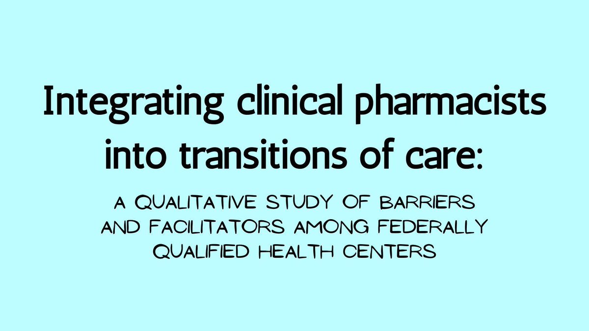 Identifying early-stage barriers and facilitators are key to maximize facilitators and address barriers to support successful implementation. OPEN ACCESS: buff.ly/3vzyoL1