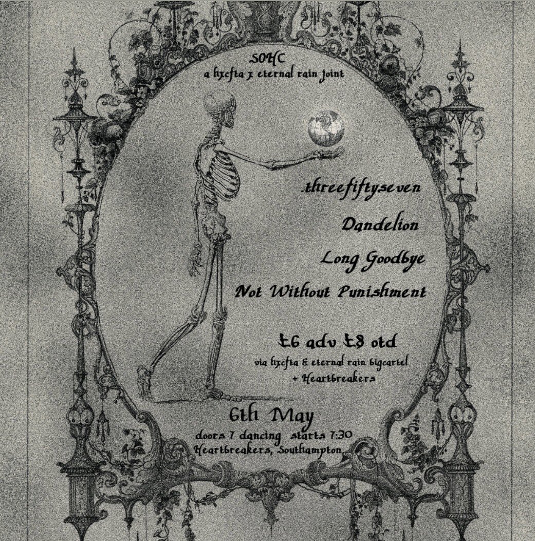 new show alert

bsd, divine hatred + surprise set @ a secret location in soton on 5th may

limited duo tickets available for our show the next day w/ <a href="/eternalrainSO/">Eternal Rain</a> 

tickets up now hxcfta.bigcartel.com