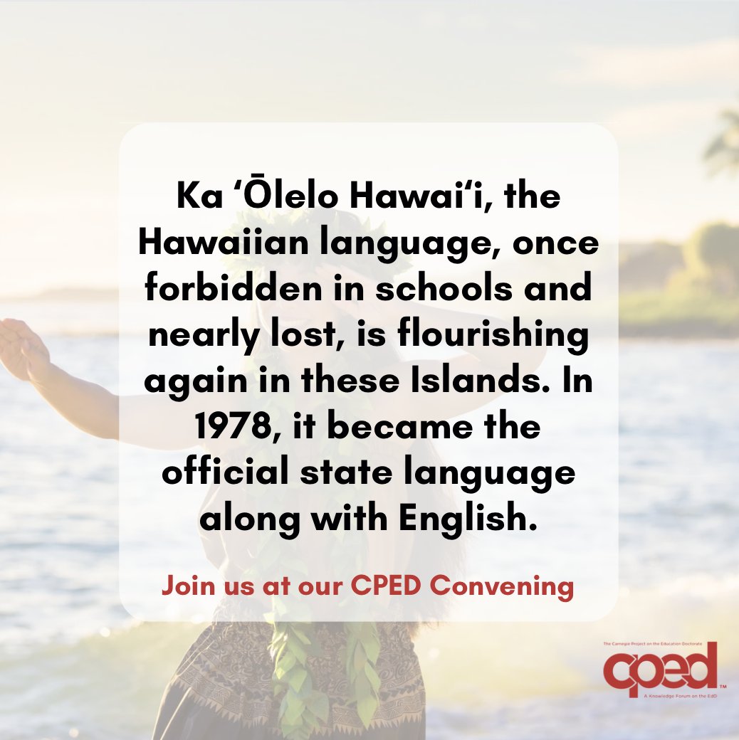 Join us at our convening hosted by the University of Hawai'i at Mānoa, Honolulu, Hawai'i, on October 14-17, 2024! Experience the rich cultural heritage of Hawai'i - did you know that the Hawaiian language, Ka ʻŌlelo Hawaiʻi, once forbidden in schools, is now flourishing?