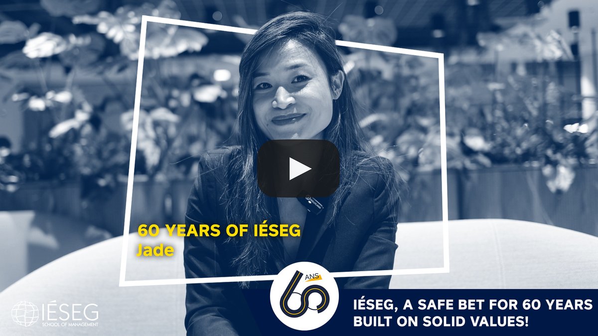 #IESEG60 ⭐ 'Une anecdote de tes années à l’#IESEG ?' Découvrez la réponse de Jade Briaux, #diplômée 2013 du Programme Grande École ! 🎦 youtube.com/watch?v=JrfhvA… Pour plus d'informations, rendez-vous sur le site dédié ➡ 60ans.ieseg.fr #IESEGExperience #Alumni @IESEG