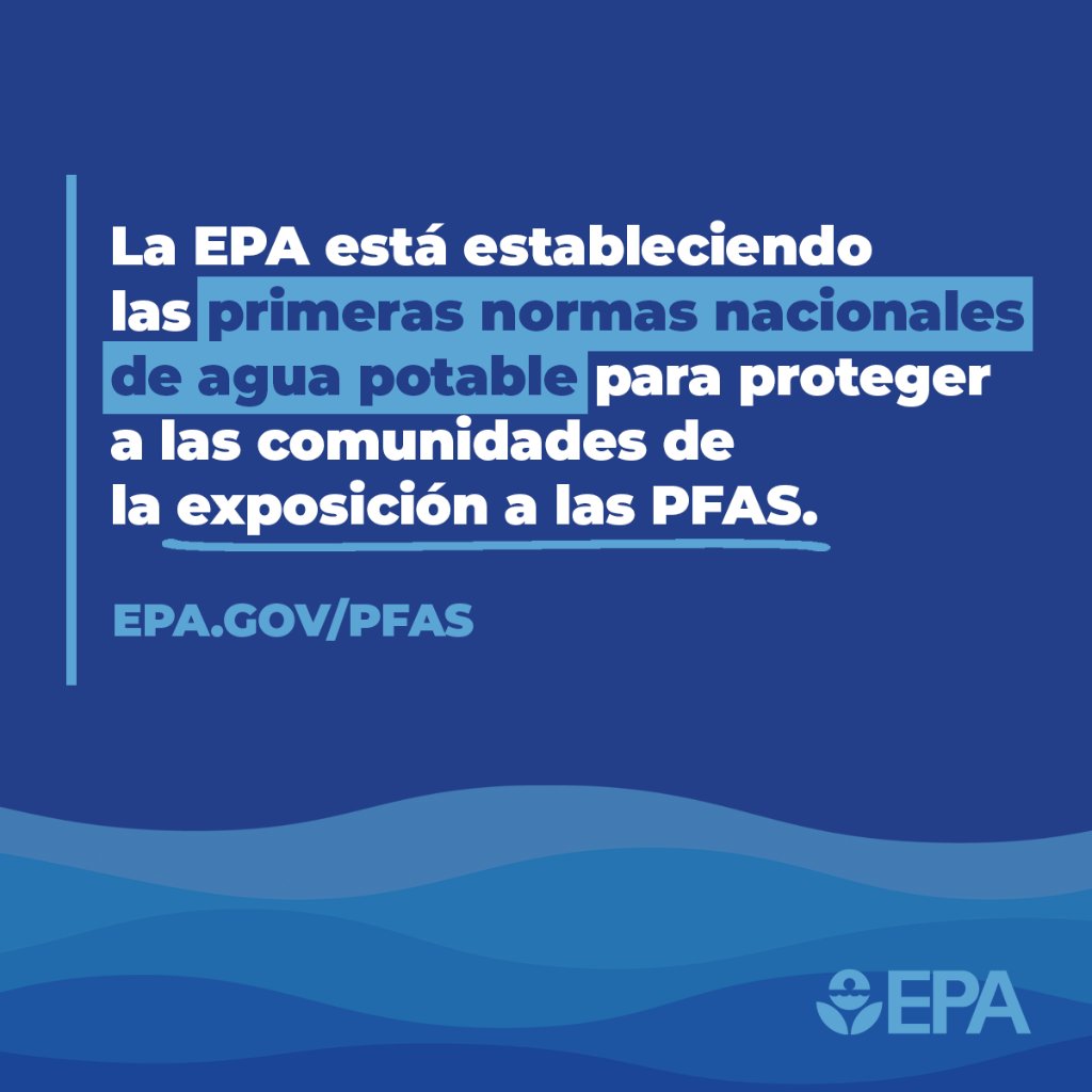 El agua potable segura es fundamental para gente saludable y comunidades prósperas. ⬇️ epa.gov/newsreleases/l…