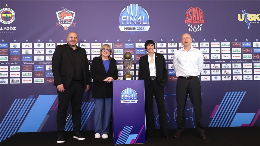🏆🏀 FIBA Kadınlar EuroLeague’de Dörtlü Final, yarın Mersin'de başlayacak! 🆚 Fenerbahçe Alagöz Holding-ÇBK Mersin 🆚 Villeneuve LM-ZVVZ USK Prag 📍 Servet Tazegül Spor Salonu