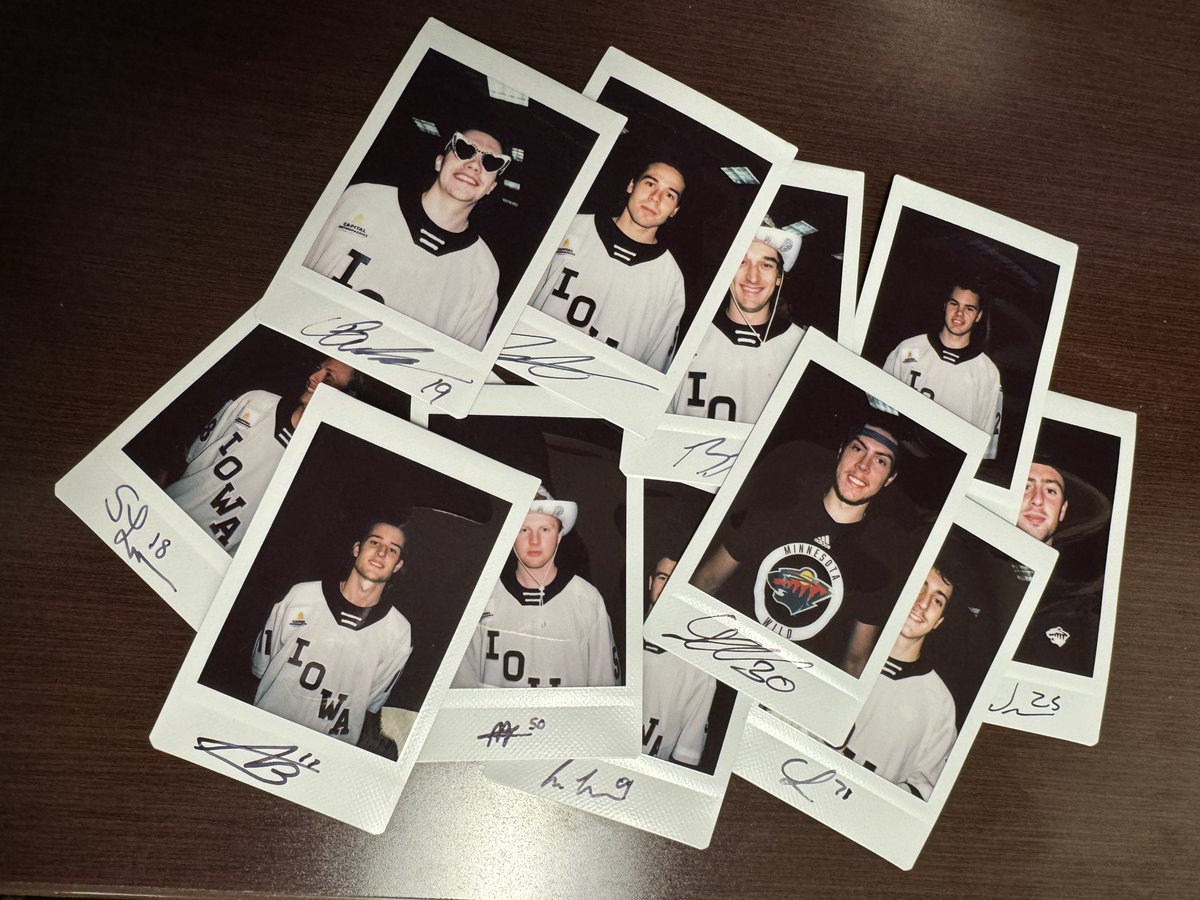 It's all about the fans on Friday, April 19th for Fan Appreciation Night. No fan will leave empty handed, including the opportunity to go home with one of these one-of-a-kind signed polaroids! Be there for your chance to get one 🎟️: pulse.ly/iobpcfanhq