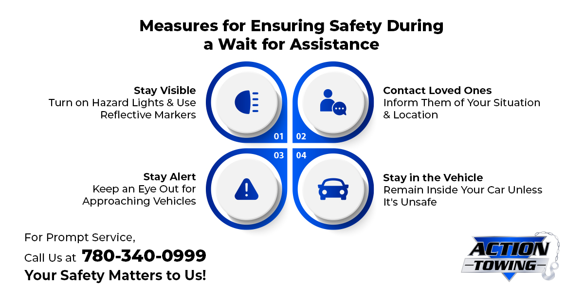 ActionTowingEd's tweet photo. Don't let roadside emergencies catch you off guard!

Stay prepared with our latest infographic, outlining  essential steps to ensure your safety while waiting for assistance. From staying visible to securing your vehicle.

🔗https://t.co/Iekk2lAgPU https://t.co/5UgFUvZ93A