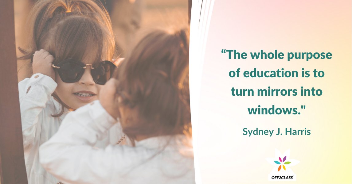 How do you demonstrate open-mindedness in the classroom? 
'The whole point of education is to turn mirrors into windows.' #teacherquotes #classroomideas #teacherquestions