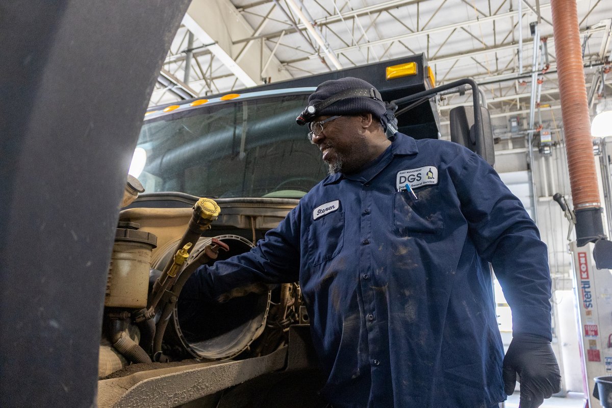 SPOTTED: Steven Turner, Auto Mechanic, conducting preventative maintenance on an engine in the Central Garage Truck Shop. 🚚 🔧