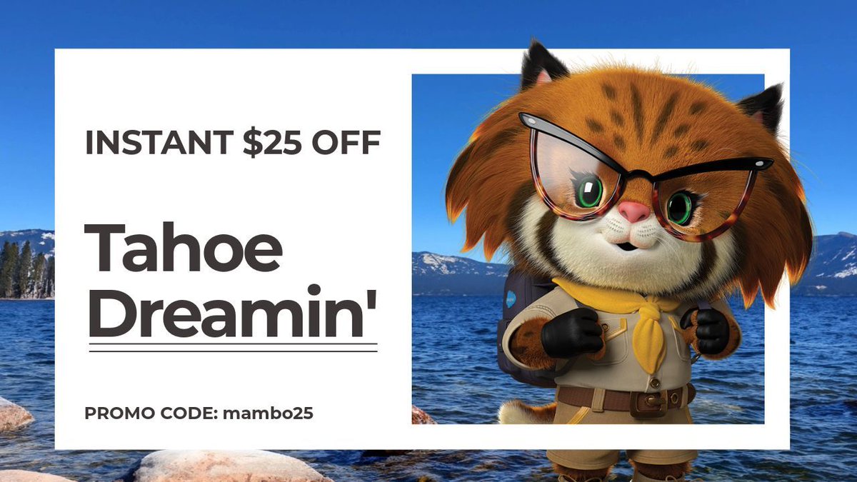 Headed to Tahoe Dreamin’? Save $25 on registration with the promo code “MAMBO25”!

Register Today!
tahoedreamin.com/register/

#TahoeDreamin24 #SalesforceCommunity