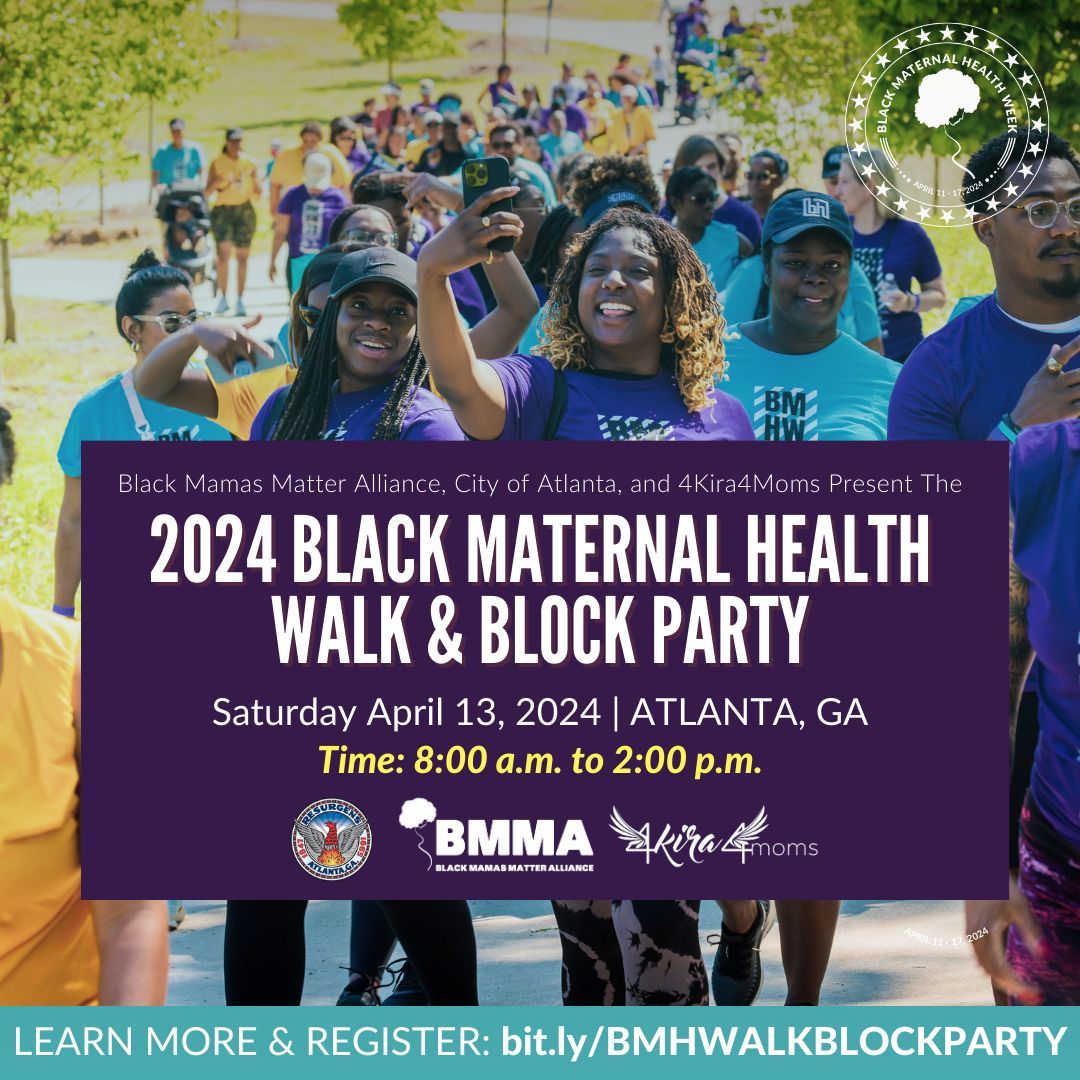 Join us this SATURDAY at our Annual Black Maternal Health Walk & Block Party! It’s a great opportunity to march together for change and celebrate our community’s solidarity. Let’s raise awareness, uplift voices, and work towards building a healthier future together.