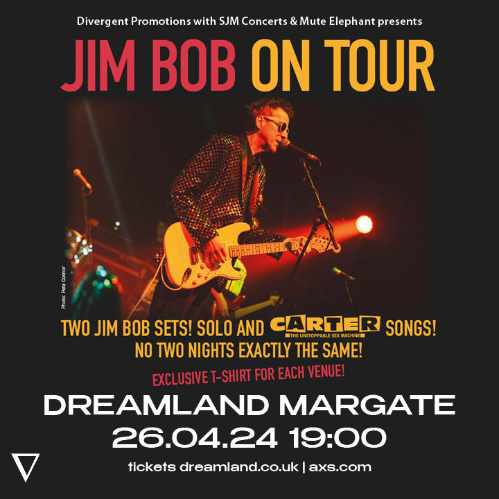 Just over two weeks to go! ⏰ The iconic frontman of Carter The Unstoppable Sex Machine brings two @mrjimBob sets to our Ballroom on Friday 26th April 2024 🙌 Enjoy solo songs, as well as Carter classics 🎸 Hurry and get your tickets here 🎟️ bit.ly/3xwy1l3