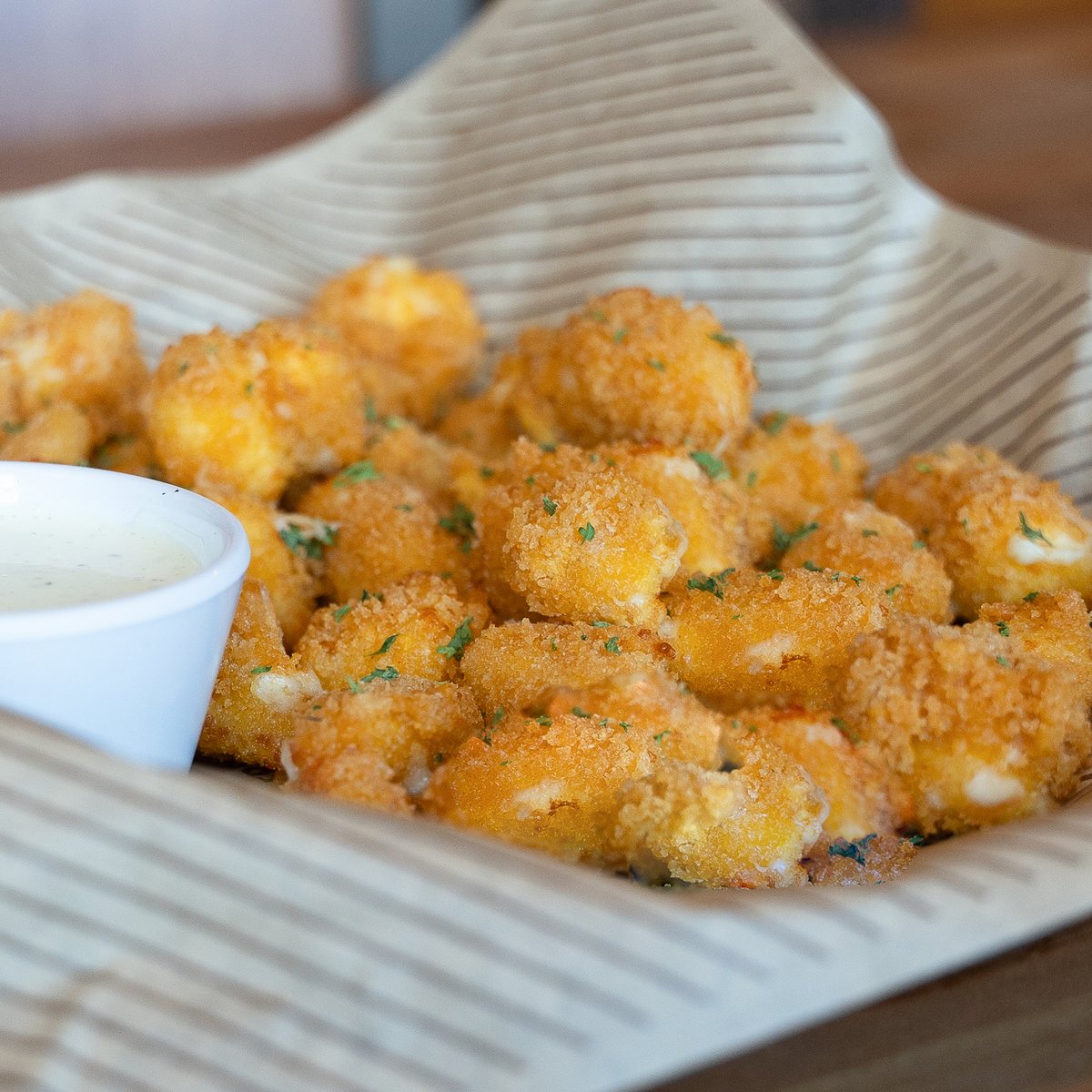 Happiness is little pillows of fried cheese. Prove us wrong.