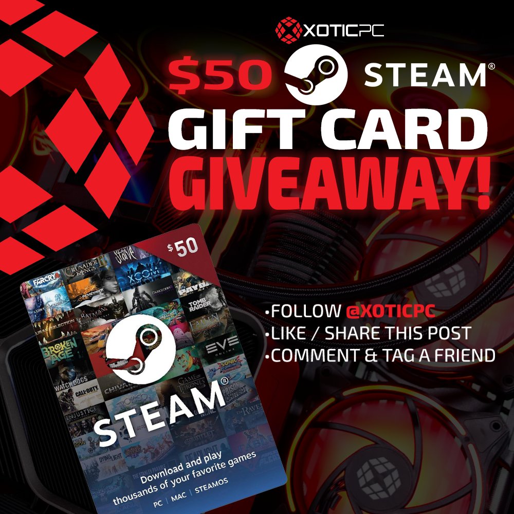 🚨 GIVEAWAY🚨 We're Giving Away a $50 Steam Gift Card! Simply… ▶Follow @XoticPC ▶Like & Share This Post ▶Comment Below & Tag a Friend Winner Will Be Announced on Tuesday, April 16th!