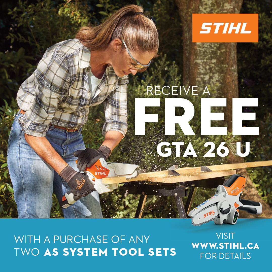 Get ready to level up your yard! 🛠️ 
Purchase any two AS System Tool Sets and receive a FREE STIHL GTA 26 Unit only! Visit shop.stihl.ca for more details. Don’t miss out on this offer! 🔥

#STIHL #ToolSets #Promo #battery #lawncare