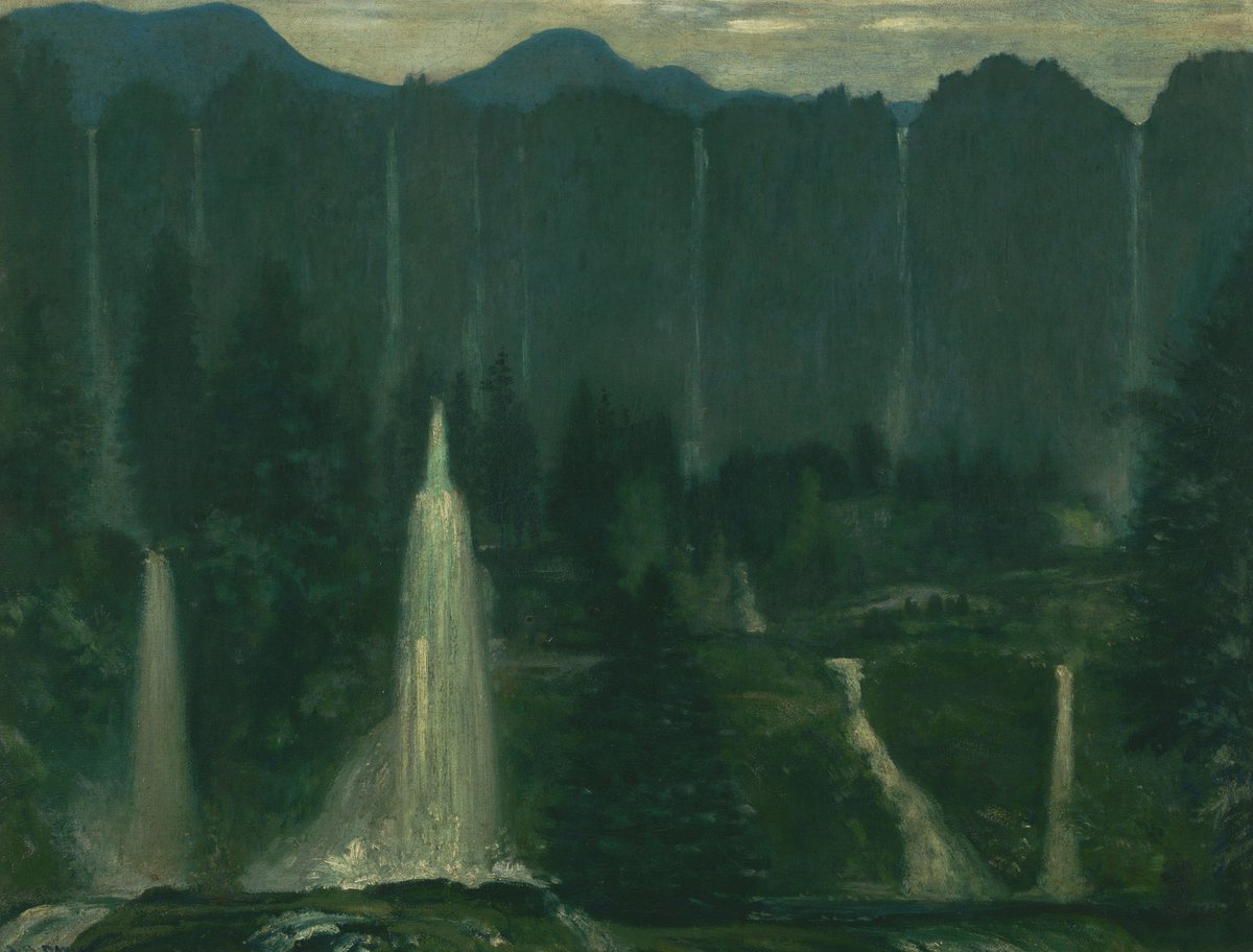 Many Waters by Arthur Bowen Davies, 1905.