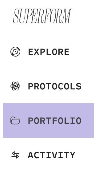 To withdraw your funds, head over to the 'portfolio' tab, click on the active strategy, and cash out. You can choose any blockchain and cryptocurrency you like for this step.
