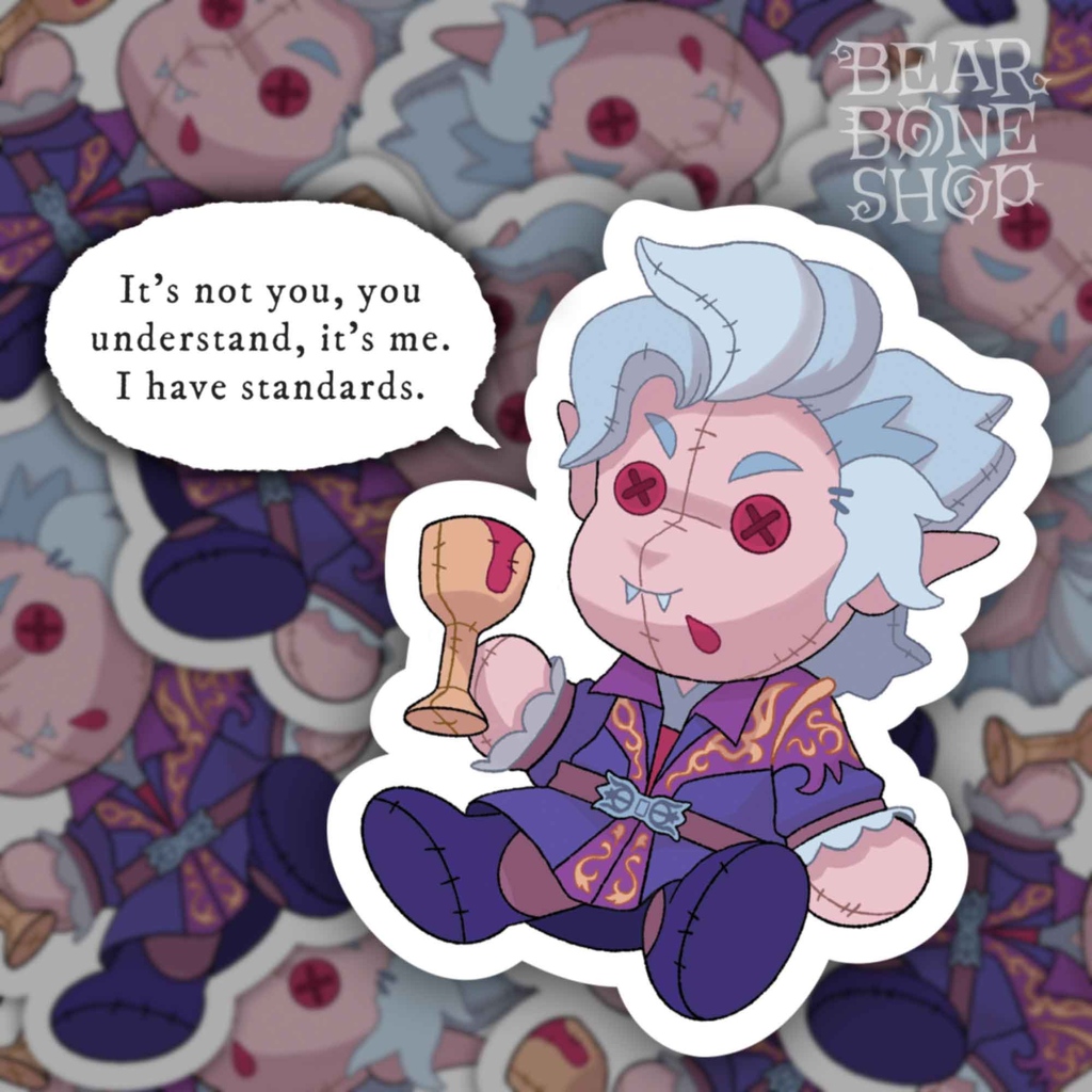 BearBoneShop's tweet image. Baldur&apos;s Gate 3 ~ dolly companions! (featuring action packed phrases and voice lines!)