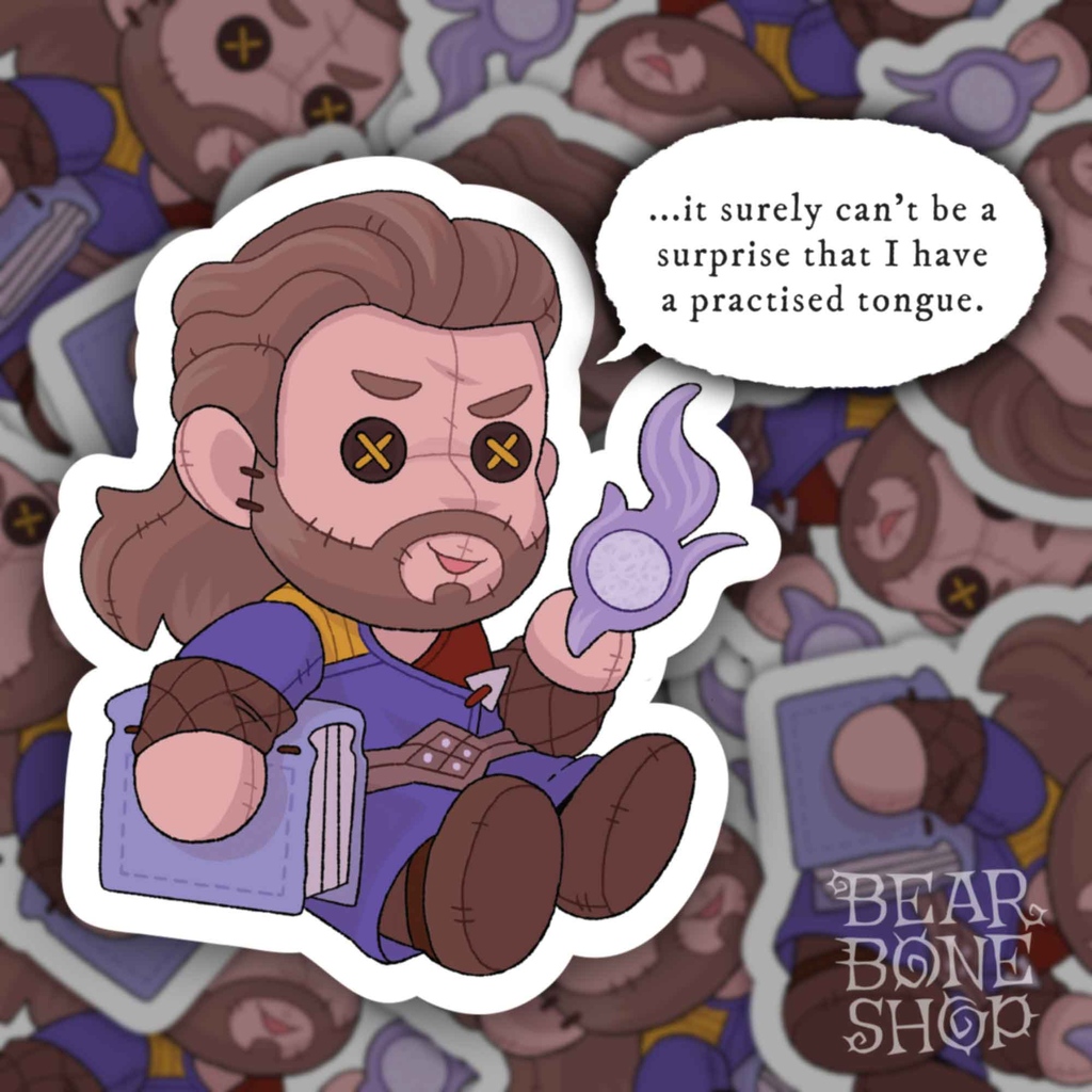 BearBoneShop's tweet image. Baldur&apos;s Gate 3 ~ dolly companions! (featuring action packed phrases and voice lines!)