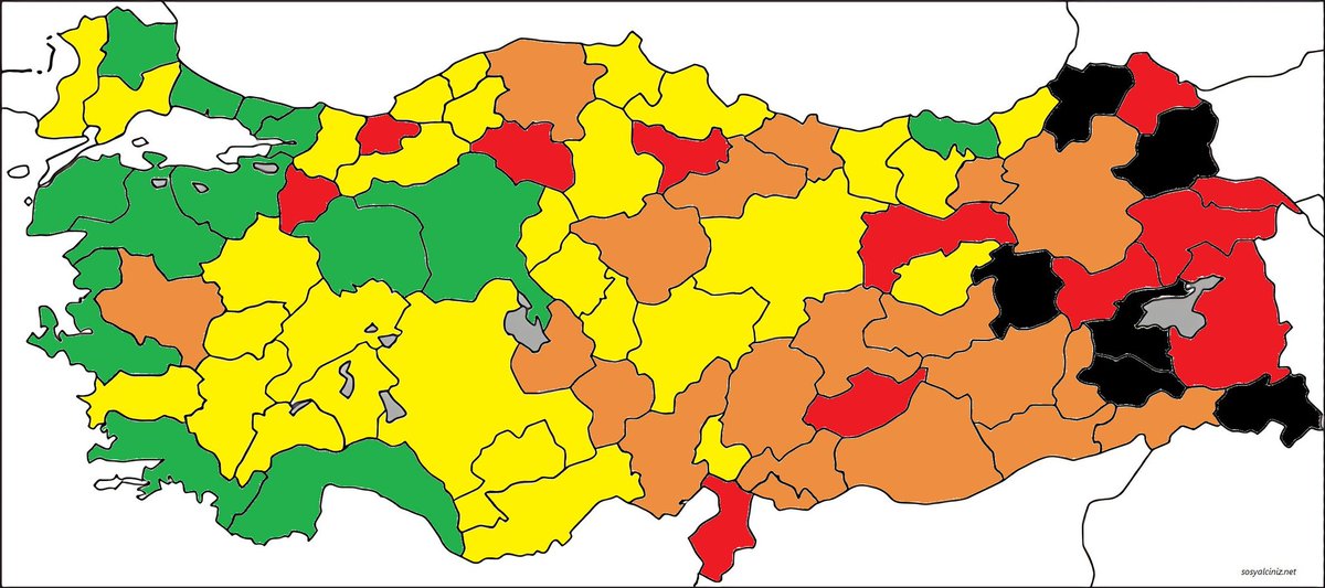 Türkiye IQ haritası

⚫️:96-
🔴:96-98
🟠:98-100
🟡:100-103
🟢:103+

📰 Sputnik