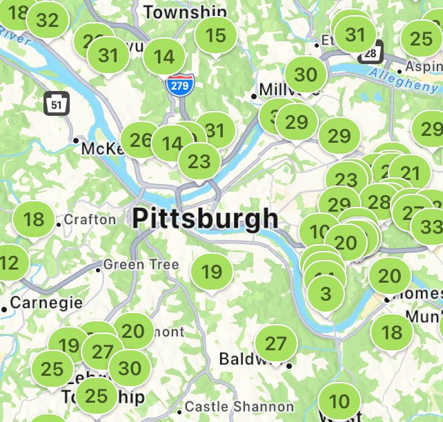 Pittsburgh, Pennsylvania is experiencing good air quality. To see what your air quality is like, download our free app. #airquality #airpollution #pittsburgh #pennsylvania iqair.com/us/air-quality…