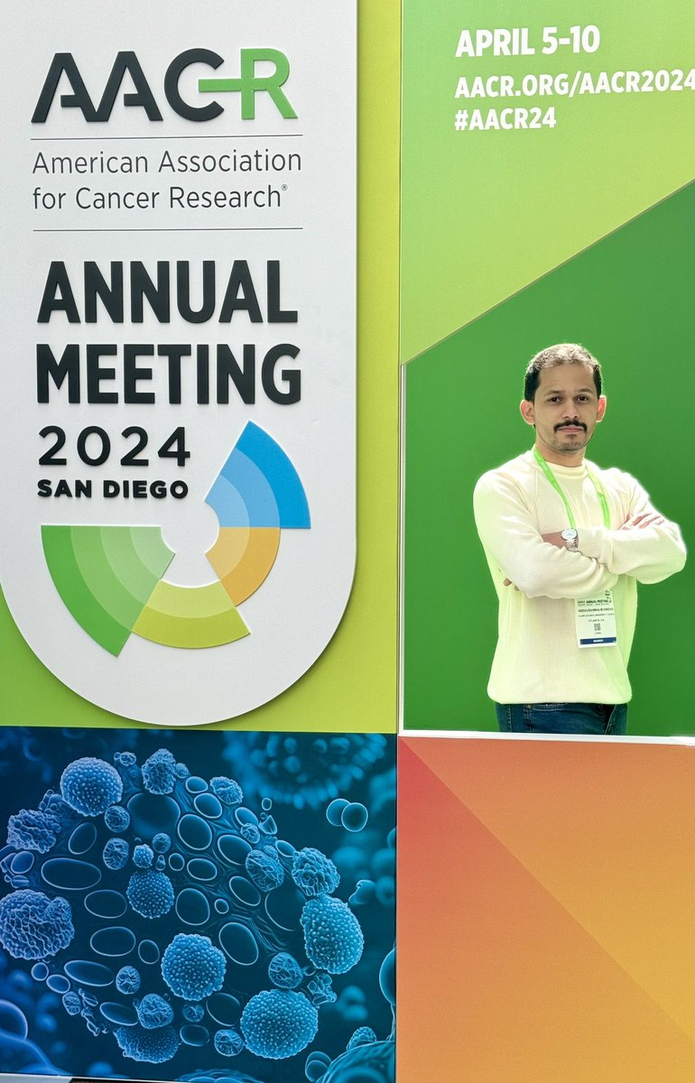 Greetings from San Diego, Another April another @AACR annual meeting. So eager to learn from expertise in the field, and I’m happy to share the work I have done. #AACR24 #aacrprostate24