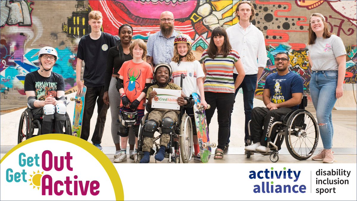 Our @GetActiveGOGA programme to breaks down the barriers surrounding activity and inclusivity by using #TheGOGAWay. It shows activity in a different light and closes the gap between disabled and non-disabled people's participation. Find how here: getoutgetactive.co.uk/resources/lear…