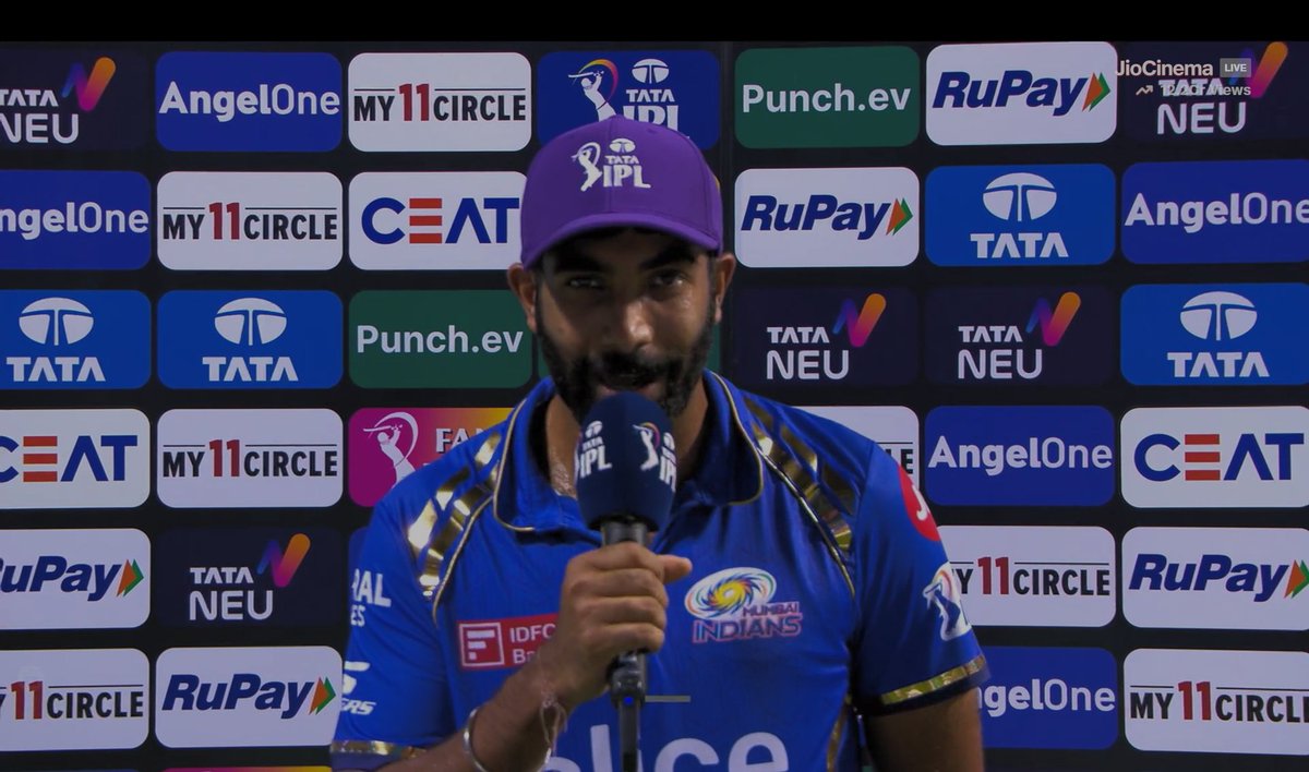 Bumrah said 'I want to be humble, work hard because this game is a great leveller'.