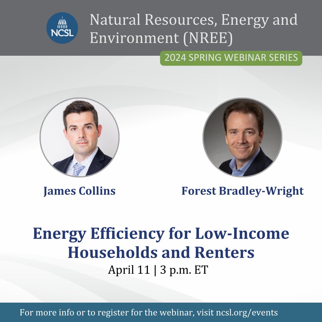 Low-income households have higher energy burdens, but also typically have less access to energy efficiency services. This webinar will cover the main obstacles and the opportunities legislators can take to improve energy affordability. Register today: bit.ly/4cnoIny