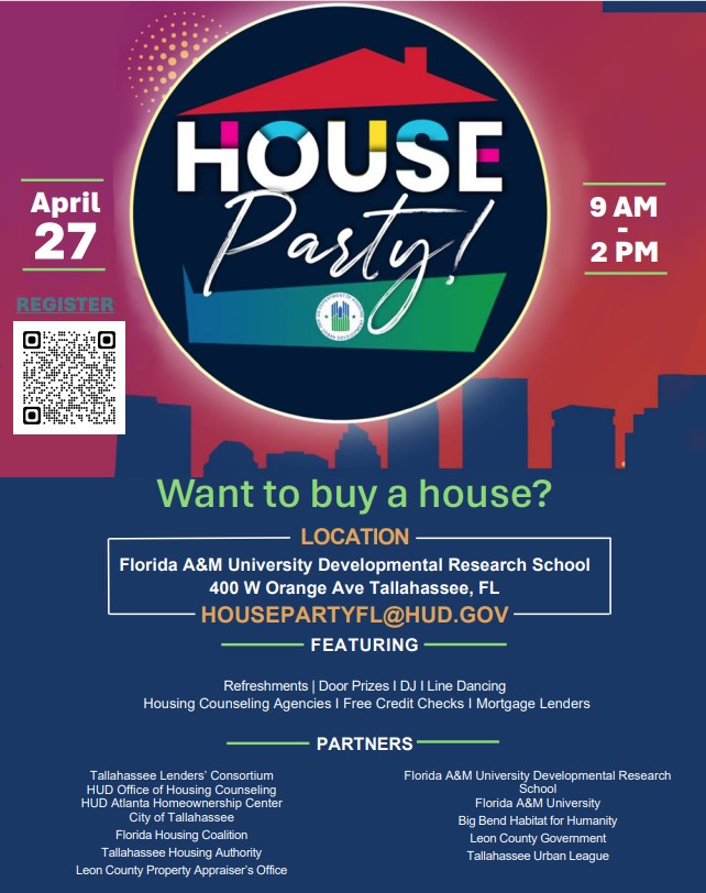 In #Tallahassee, #Florida exploring options to become a #HomeOwner? Learn how to buy a house! Join us April 27 in the morning at @FAMU_1887. FREE: Talk to housing counselors, lenders; are you and your credit ready? Get ahead, register + check the details: eventbrite.com/e/free-hud-hom…