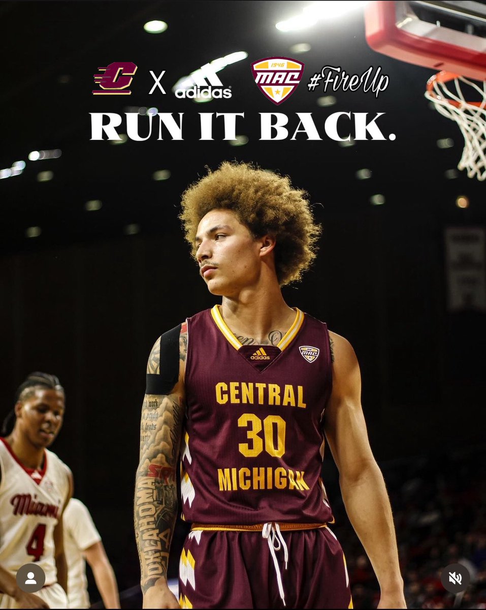 Pritch is back‼️ #fireup

<a href="/CMUMensBBall/">CMU Men's Basketball</a>