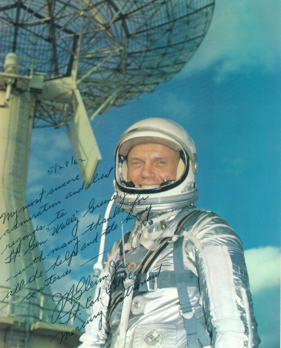 Lieutenant Colonel John H. Glenn Selected for Space Training 🚀🛰️🌎 On April 10, 1959, Lieutenant Colonel John H. Glenn, Jr. was named as one of the original seven Project Mercury astronauts selected for space training.
