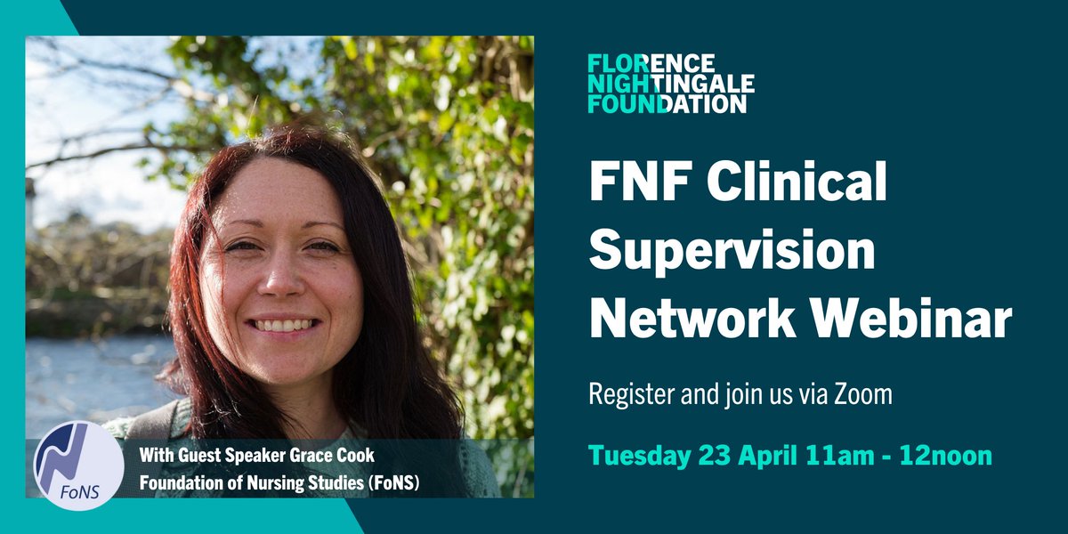 Florence Nightingale Foundation (@fnightingalef) on Twitter photo Are you interested in #clinicalsupervision? Join our next Clinical Supervision Network webinar on Tuesday 23 April. A chance to learn & to network.
With <a href="/JessLSainsbury/">Jess Sainsbury RN ๐</a>, <a href="/GemmaStacey10/">Prof Gemma Stacey (She/Her)</a>, <a href="/CuriousBecks/">Becky (she/her)</a> & Grace Cook <a href="/FoNScharity/">FoNS</a>
Find out more & register here: bit.ly/4aRZiN0 Are you interested in #clinicalsupervision? Join our next Clinical Supervision Network webinar on Tuesday 23 April. A chance to learn & to network.
With <a href="/JessLSainsbury/">Jess Sainsbury RN ๐</a>, <a href="/GemmaStacey10/">Prof Gemma Stacey (She/Her)</a>, <a href="/CuriousBecks/">Becky (she/her)</a> & Grace Cook <a href="/FoNScharity/">FoNS</a>
Find out more & register here: bit.ly/4aRZiN0