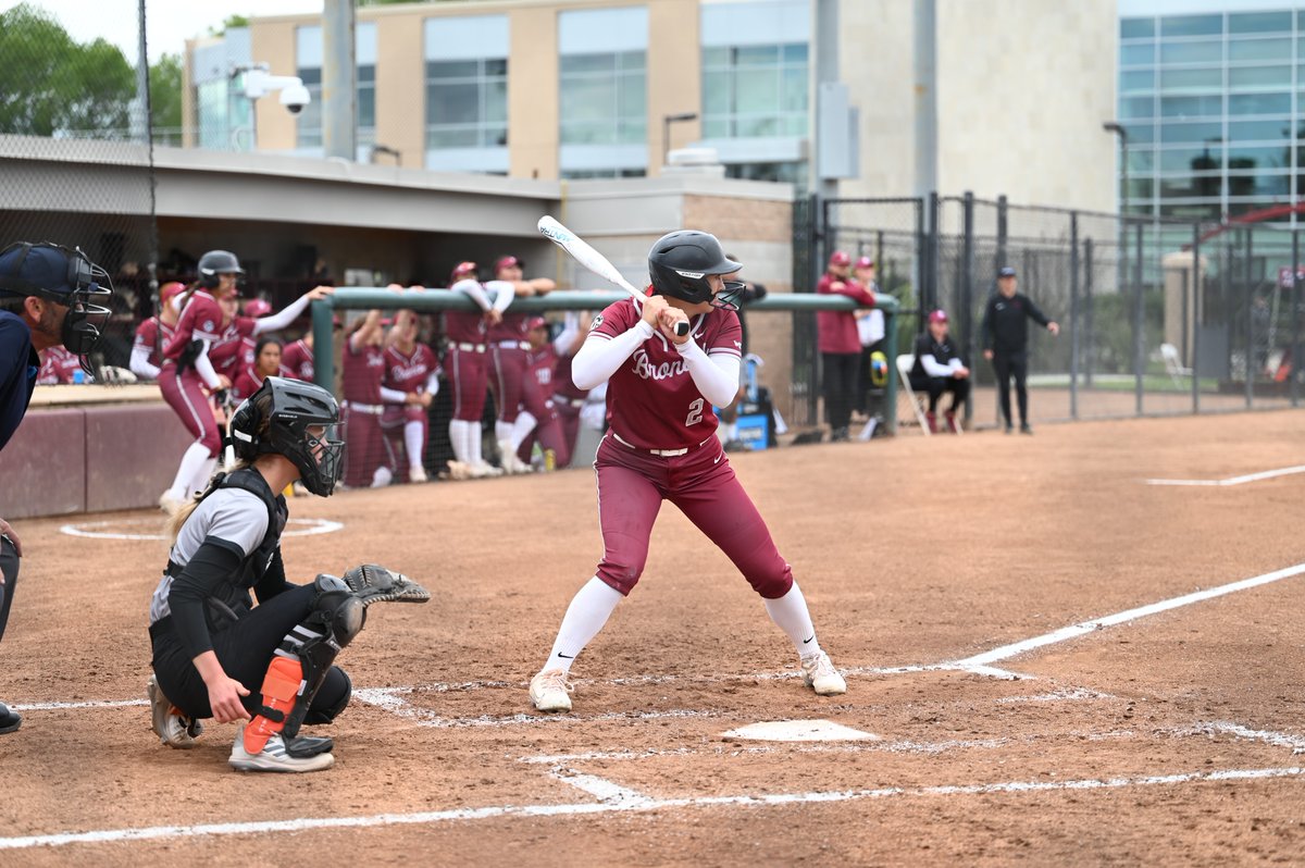 Next up: 🆚 @UIWSoftball 📍 H-E-B Field | San Antonio 📅 Saturday, April 13 & Sunday, April 14 ➡️ bit.ly/3Uf6zAY @SCUBroncos #StampedeTogether