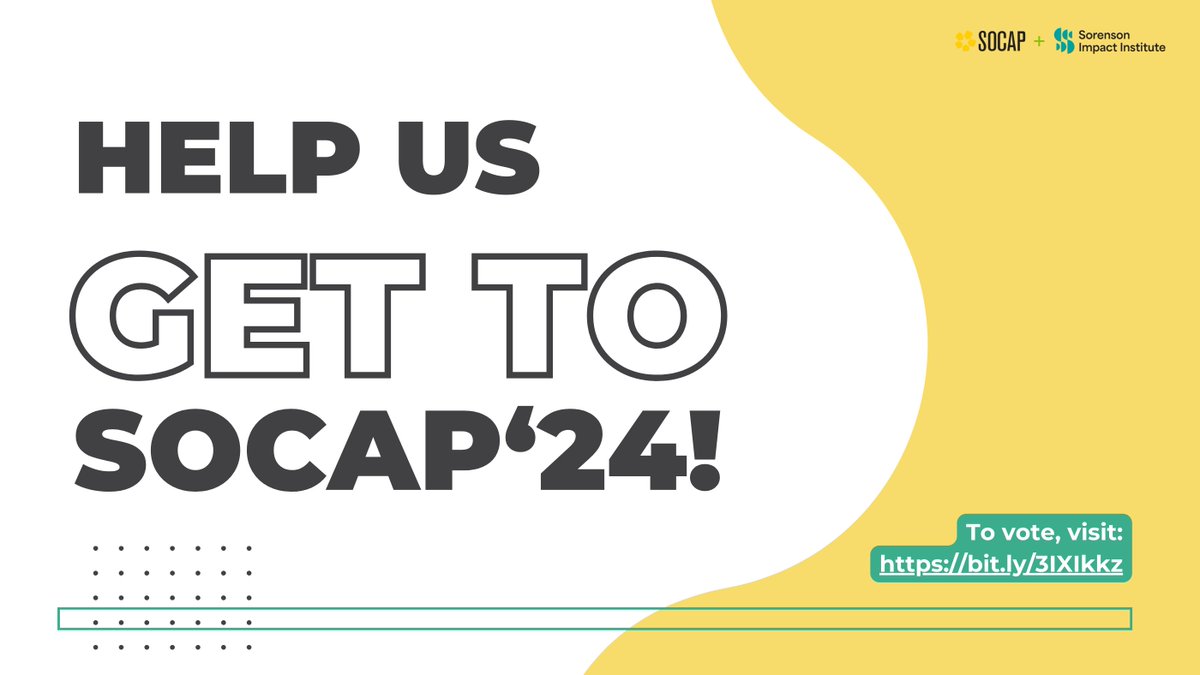 🌟 Exciting news! We have proposed a panel titled “Impact Capital and Student Mental Well-being” for the #SOCAPOpen. 🚀 Vote for us here: bit.ly/4astsGX Voting closes April 14th. Let's make a difference!

#StudentMentalHealth #ImpactInvesting @SOCAPmarkets