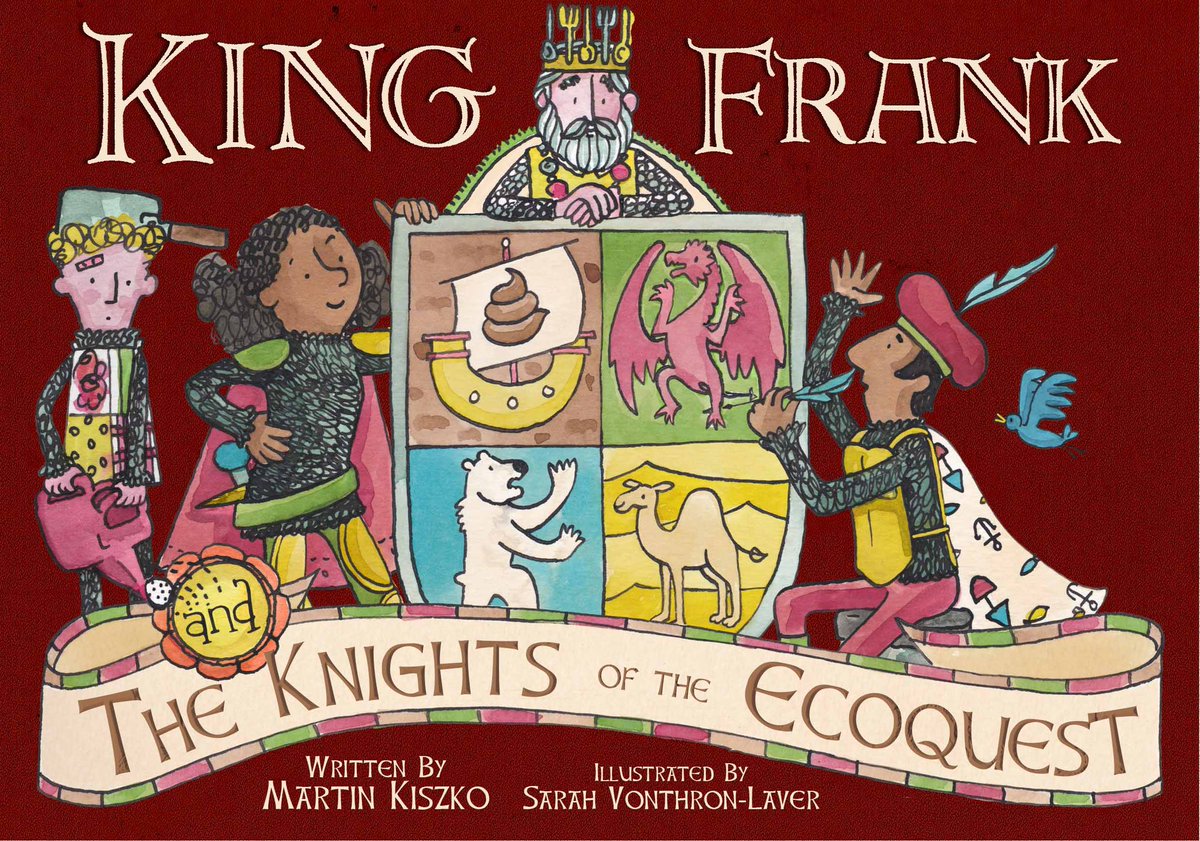 Not in your poetry section, on your eco shelf, or between your comedy bookend? Then why not pick up a copy of the world’s first epic eco poem King Frank and the Knights of the Ecoquest illustrated by Sarah Vonthron-Laver. Available from greenpoemsforablueplanet.com or any bookshop.