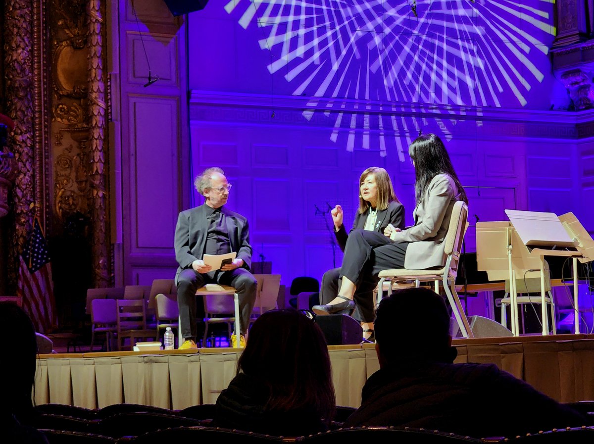 Fascinating and beautiful discussion and music last night @BostonSymphony. MIT's Tod Machover and @DrLiHueiTsai, and Northeastern's @psycheloui discussed music and sound's effects on brain health followed by four performances including Machover's 'Gammified.' #neuroscience