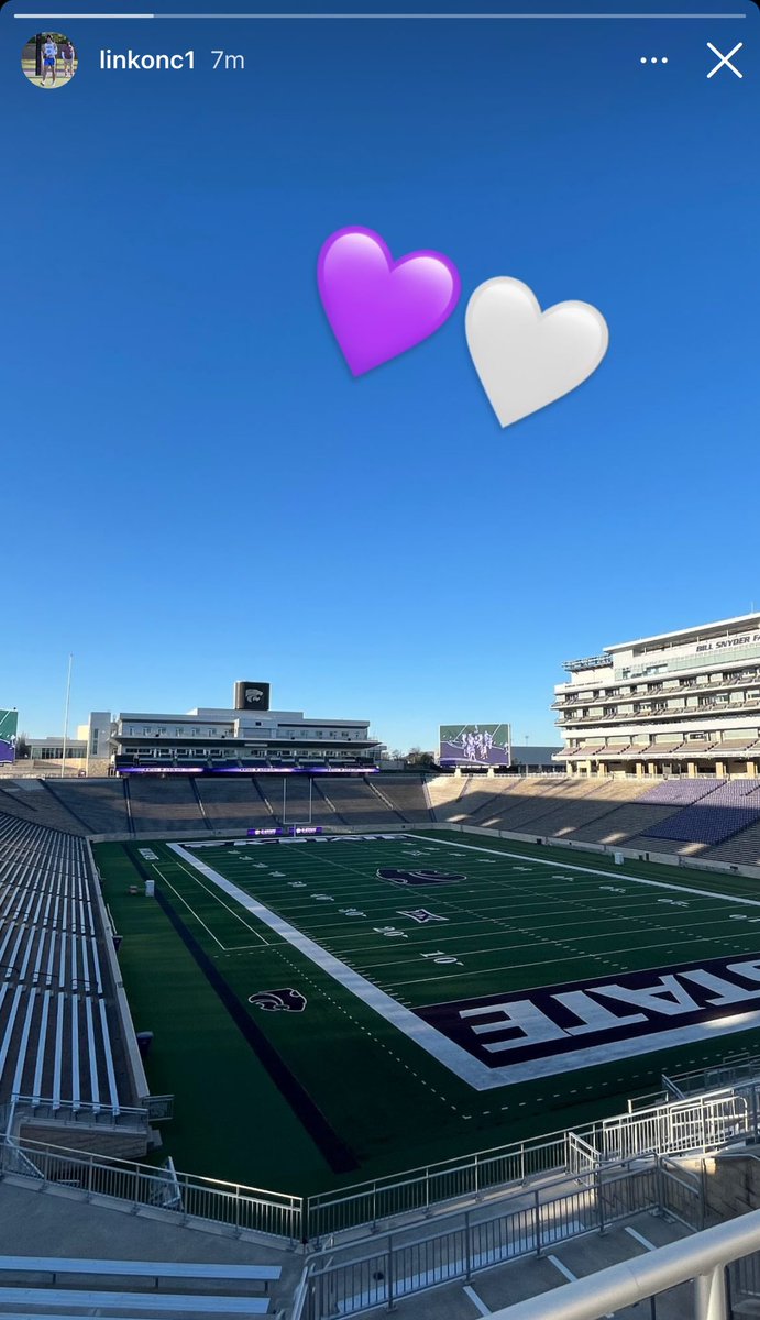 No.2 TE in the nation, Linkon Cure, posted this on his Instagram story