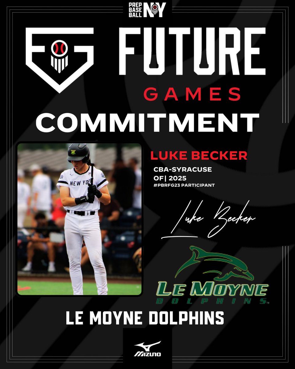 🚨Commitment Watch🚨 ‘25 OF @LukeeBeckerr (CBA-Syracuse) has verbally committed to @LeMoyneBaseball Becker is the 10th Team NY commit from the 2023 @prepbaseball Future Games. #pbrfamily #congrats #PBRFG23