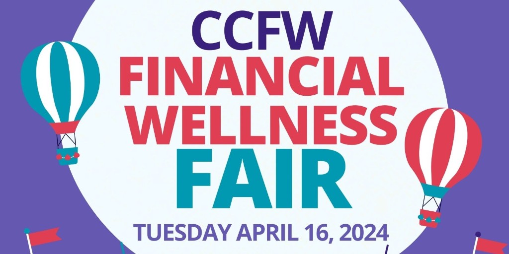 Calling all staff and clients! Next Thursday April 16th mark your calendars you are in for a treat. Please register to join us for the 2nd annual CCFW Financial Wellness Fair! Staff: 10:30-11:30a Clients: 11:30-1230p Register Here! ow.ly/jGai50Rejjy