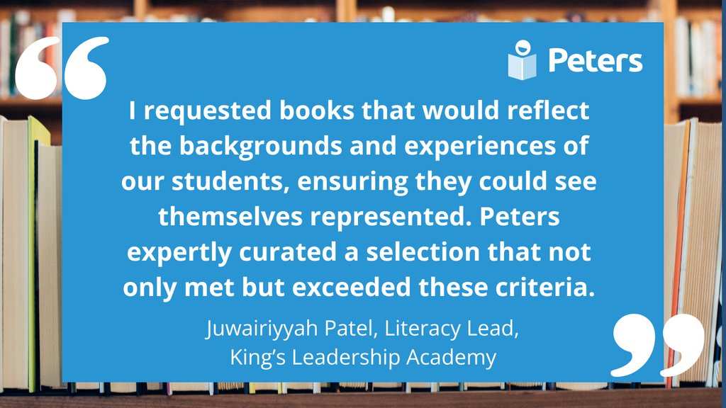 We know how important it is for students to see themselves reflected on your school shelves. That's why we work closely with you to ensure our selections are unique to your school's needs.⁠ ⁠ Learn how we can help your school: peters.co.uk/bespoke-select…