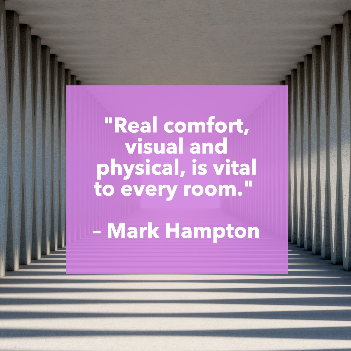 'Real comfort, visual and physical, is vital to every room.'
― Mark Hampton 📖

#quote #quoteoftheday #comfort #design #interiordesign #architecture 
 #PalmSprings #PalmDesert #CathedralCity #RanchoMirage #Luxury #RealEstate #HomeBuying #HomeSelling #Realty