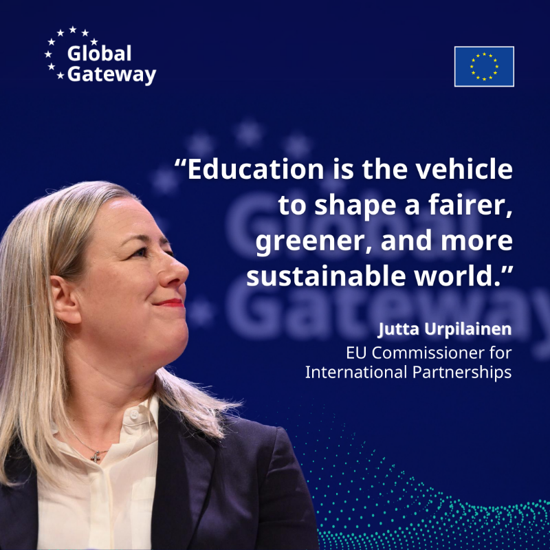 Education is the smartest, most powerful investment in our future. It is the foundation on which we can build prosperity & stronger societies across the 🌍. By working together with partners, we make a difference for all. #GlobalGateway @JuttaUrpilainen