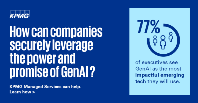 .@KPMG_US Managed Services helps revolutionize key business functions with #GenAI in Cybersecurity, IT Ops, FinCrime Compliance & Procurement. Streamline your operations & achieve transformative outcomes in record time #ManagedServices #Transformation bit.ly/4axAdaw